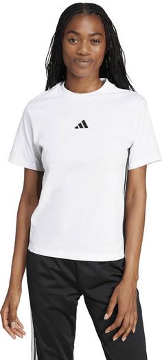 Rückansicht von adidas 3S T-Shirt Damen white-black