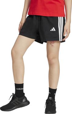 Rückansicht von adidas 3S Shorts Damen black-white
