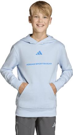 Rückansicht von adidas Hoodie Kinder crystal sky