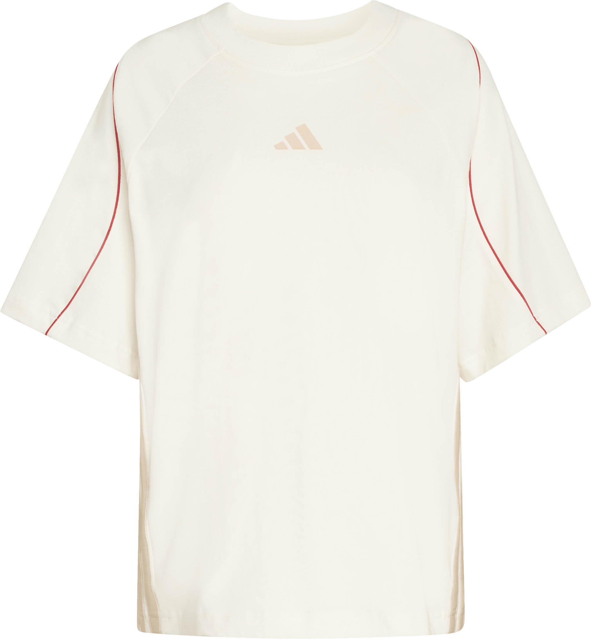 adidas W STADIUM TEE T-Shirt Damen - owhite-purrub-crli