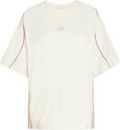 adidas W STADIUM TEE T-Shirt Damen owhite-purrub-crli