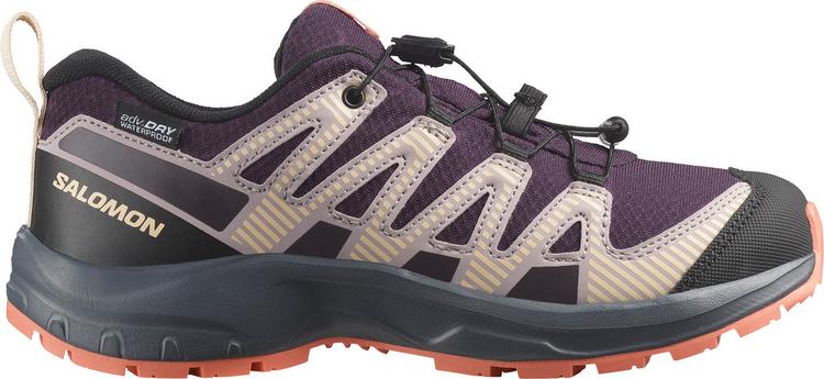 Salomon Salomon XA PRO V8 WP Multifunktionsschuhe Kinder - plum kitten-turbulence-fusion coral - 0 | SportScheck
