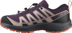 Rückansicht von Salomon XA PRO V8 WP Multifunktionsschuhe Kinder plum kitten-turbulence-fusion coral