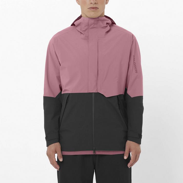 Salomon Salomon OUTERPATH PRO 2.5L Hardshelljacke Herren - dusky orchid-deep black - 0 | SportScheck