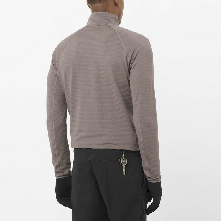 Salomon Salomon ESSENTIAL LIGHTWARM Fleecejacke Herren - iron - 1 | SportScheck