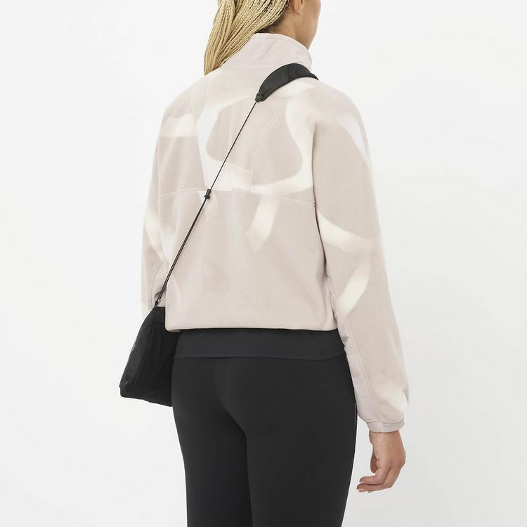 Salomon Salomon CHROMA CROPPED Fleeceshirt Damen - silver cloud - 1 | SportScheck