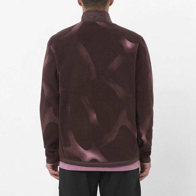 Salomon Salomon CHROMA Fleecejacke Herren - coffee bean-dusky orchid-iron - 1 | SportScheck