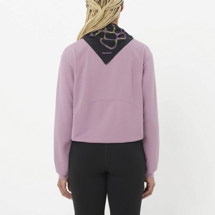 Salomon Salomon MOTOMESH Fleeceshirt Damen - valerian - 1 | SportScheck