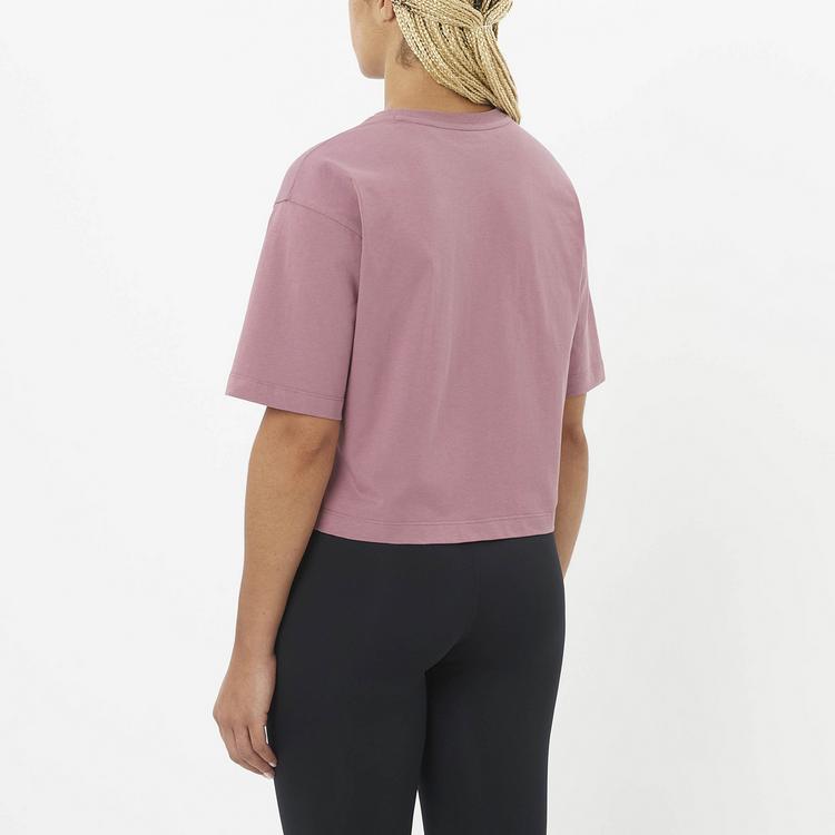 Salomon Salomon SHORT T-Shirt Damen - dusky orchid - 1 | SportScheck