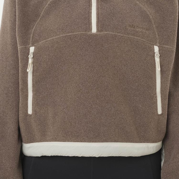 Salomon Salomon CHROMA CROPPED Fleeceshirt Damen - iron-silver cloud - 2 | SportScheck