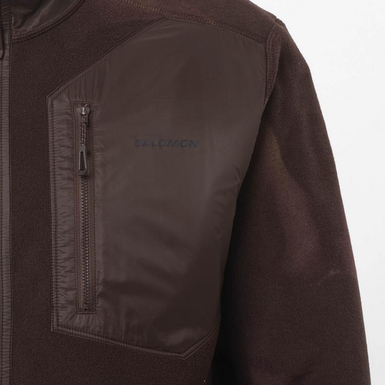 Salomon Salomon CHROMA Fleecejacke Herren - coffee bean-dusky orchid-iron - 2 | SportScheck