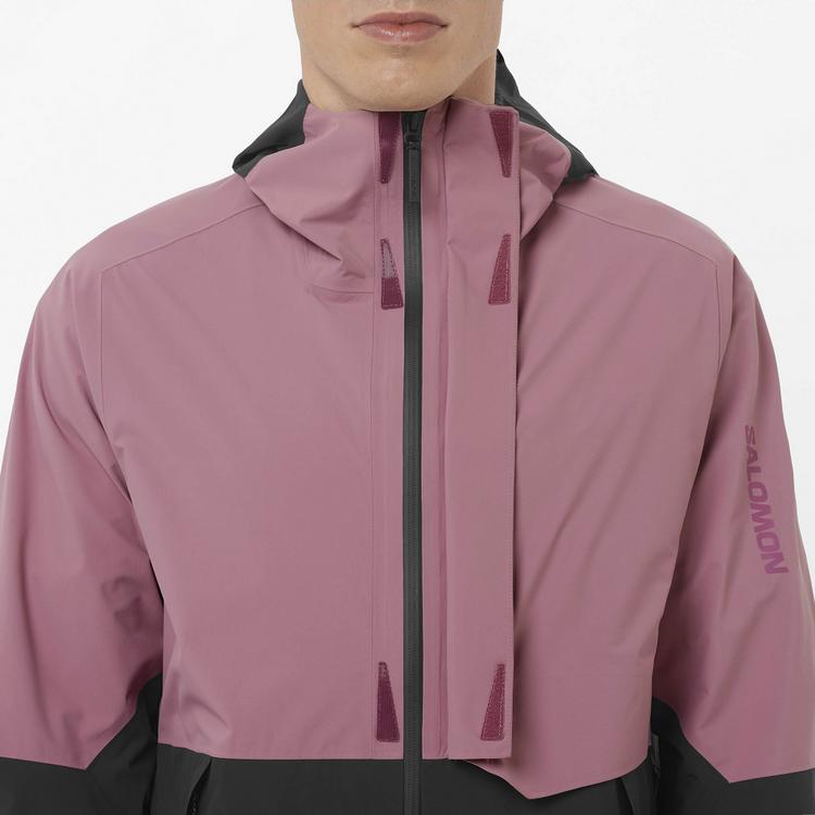 Salomon Salomon OUTERPATH PRO 2.5L Hardshelljacke Herren - dusky orchid-deep black - 3 | SportScheck