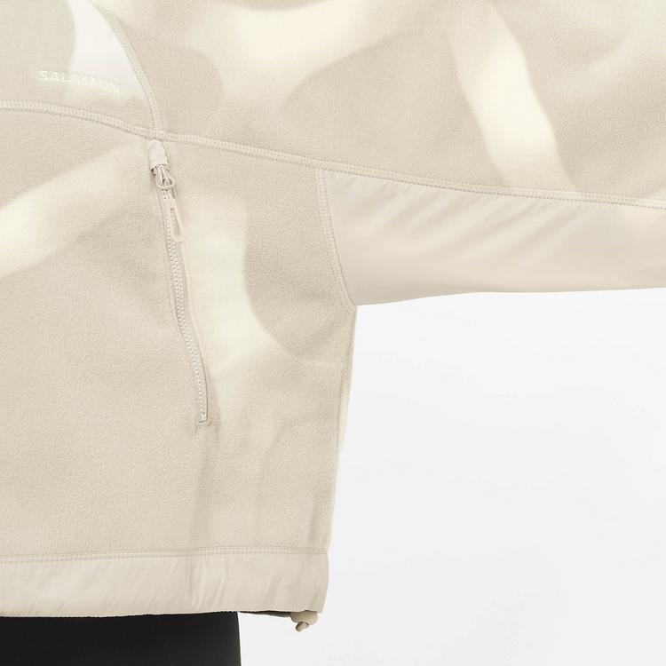 Salomon Salomon CHROMA CROPPED Fleeceshirt Damen - silver cloud - 3 | SportScheck