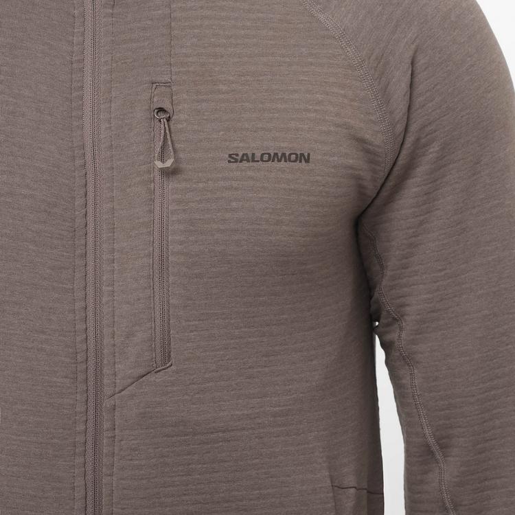 Salomon Salomon ESSENTIAL LIGHTWARM Fleecejacke Herren - iron - 4 | SportScheck