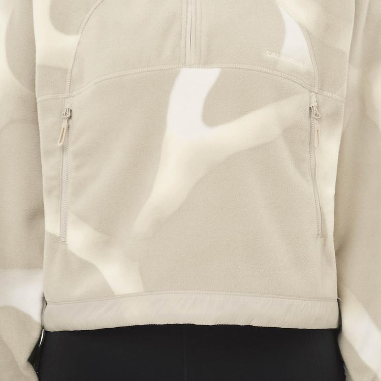 Salomon Salomon CHROMA CROPPED Fleeceshirt Damen - silver cloud - 5 | SportScheck