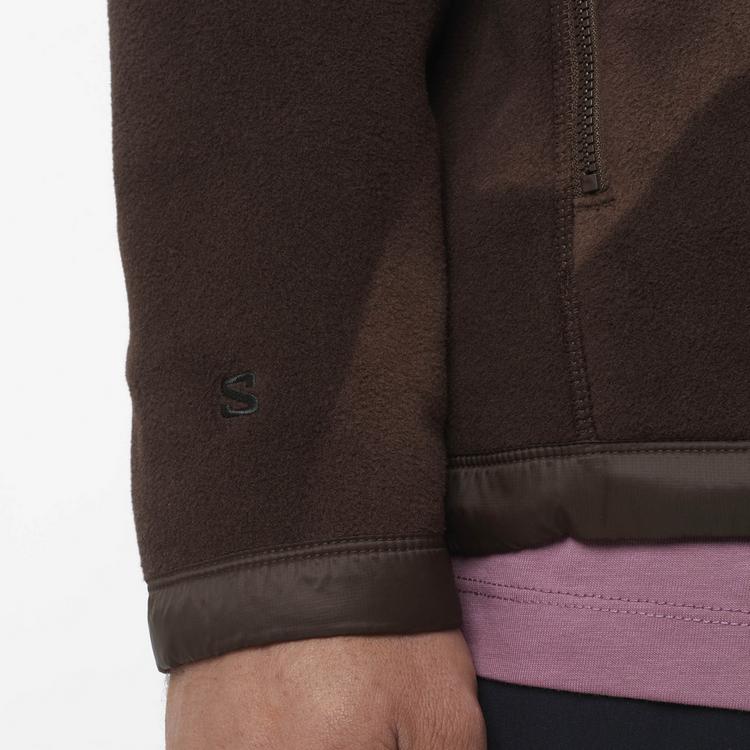 Salomon Salomon CHROMA Fleecejacke Herren - coffee bean-dusky orchid-iron - 6 | SportScheck