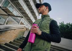 Rückansicht von Stanley The IceFlow Bottle Flip Straw 2.0 Isolierflasche violet blossom