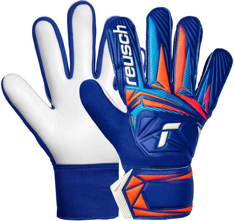 Reusch Reusch Attrakt Starter Solid Junior Torwarthandschuhe Kinder - sharp blue-white-shocking orange - 0 | SportScheck