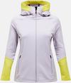 Peak Performance Rider Fleecejacke Damen - misty lavender-canary lime