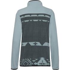 Rückansicht von McKinley Elian HZ Fleecepullover Damen aop-green dark