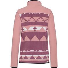 Rückansicht von McKinley Elian HZ Fleecepullover Damen aop-red wine