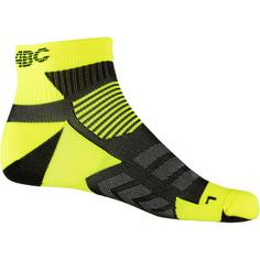 Rückansicht von ABC Laufsocken black-yellow