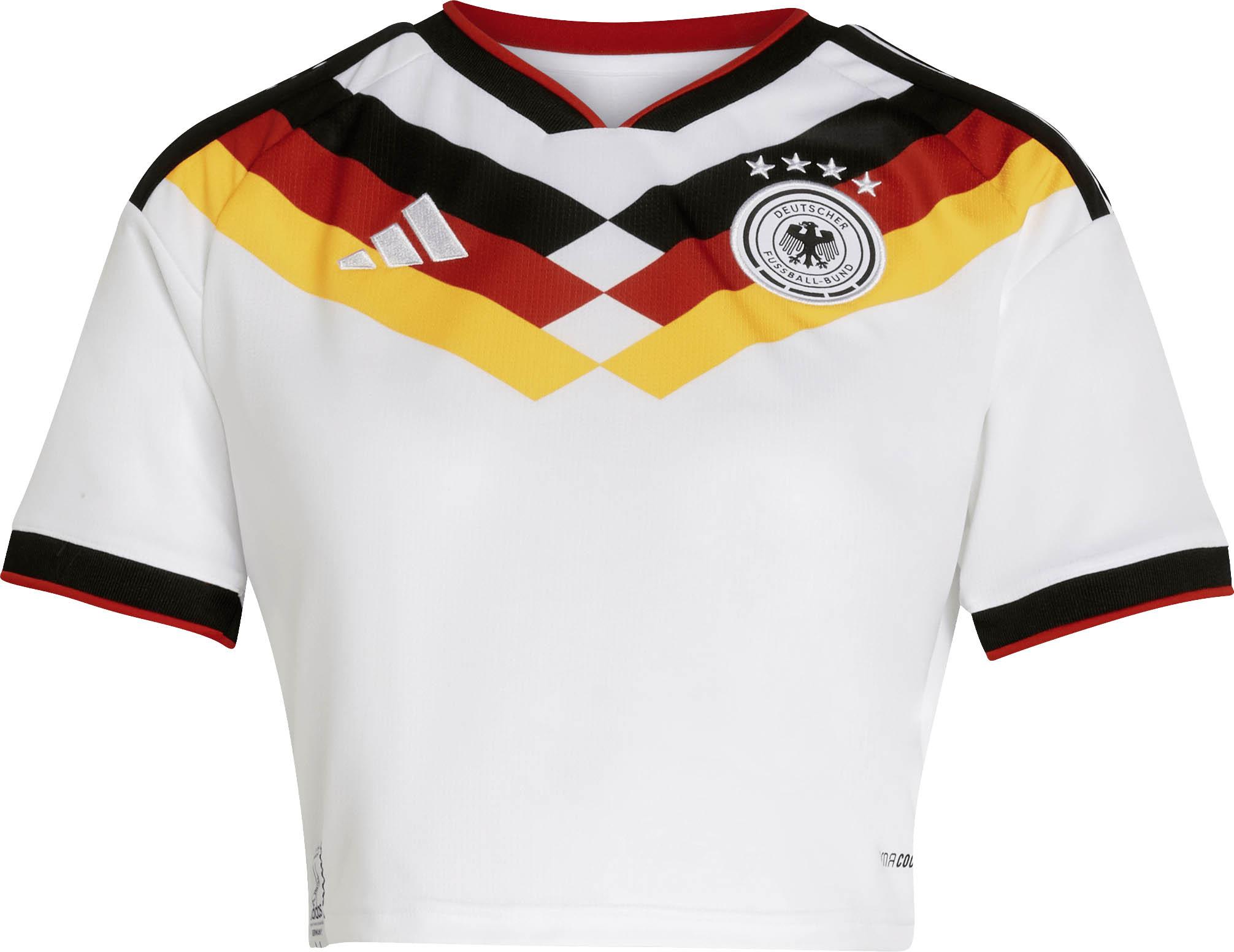 adidas WM 2026 DFB Deutschland Heim Cropped Trikot Damen white im