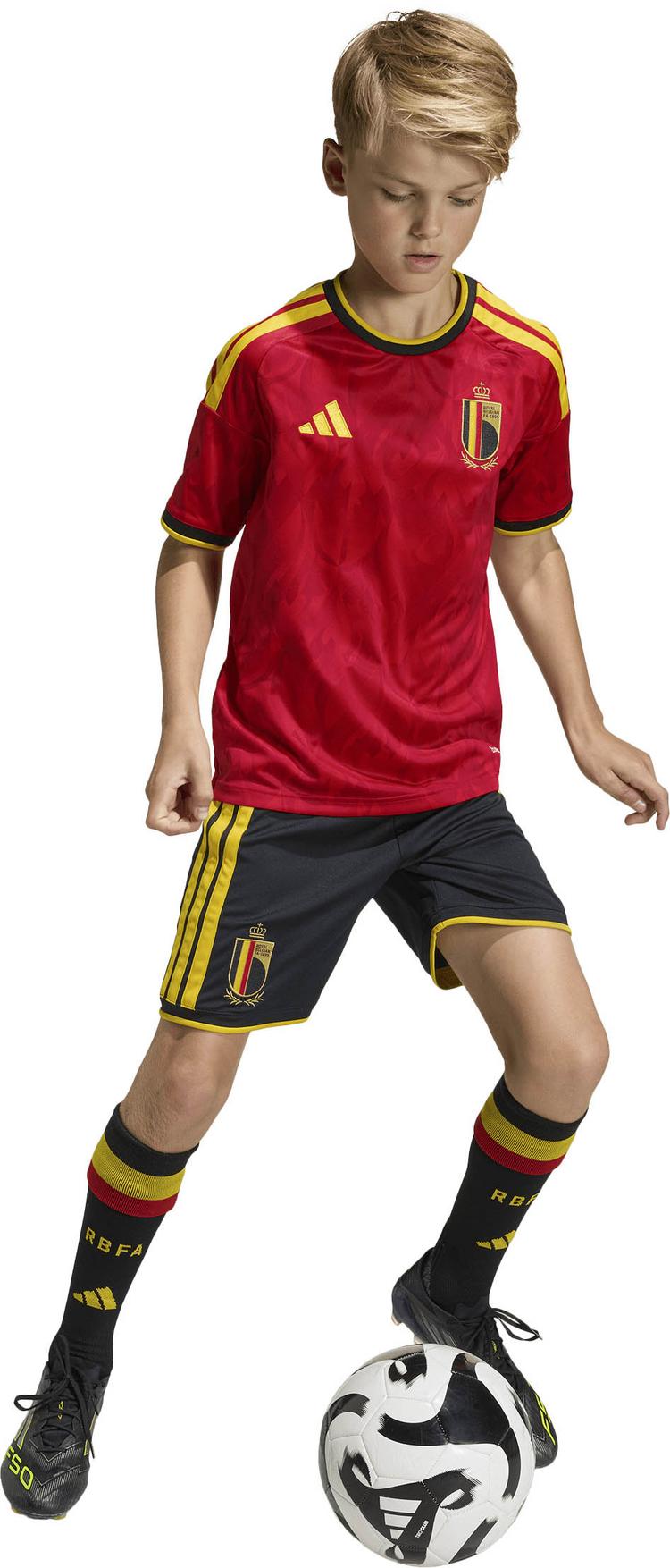 adidas adidas RBFA BELGIEN HOME Teamtrikot Kinder - red-bogold - 4 | SportScheck