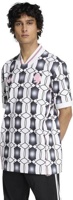 Rückansicht von adidas Juventus Turin Fußballtrikot Herren white-black