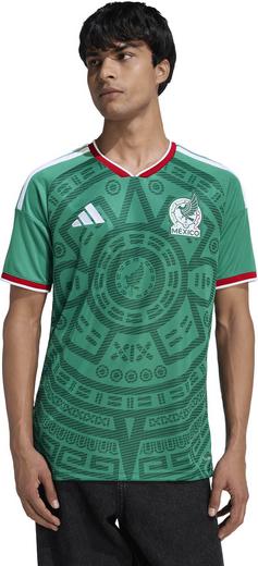 Rückansicht von adidas FMF Mexiko Home Fußballtrikot Herren bgreen