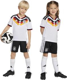 Rückansicht von adidas DFB Deutschland Home MINI Fußballtrikot Kinder white