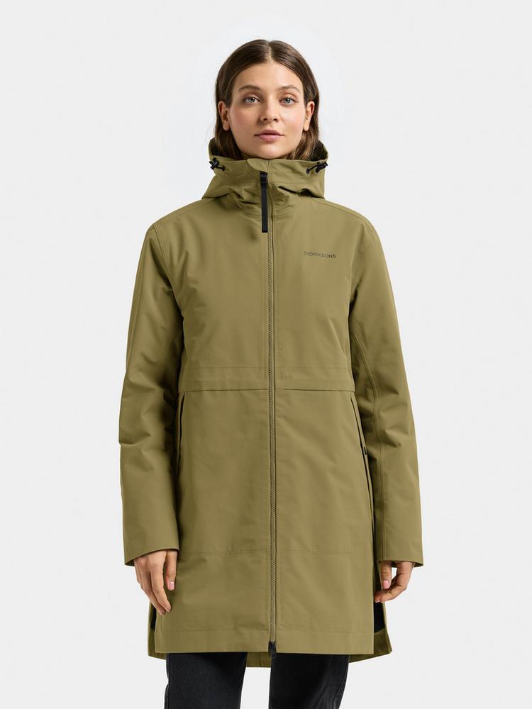 Didriksons Didriksons ELENA Parka Damen - olive green - 0 | SportScheck