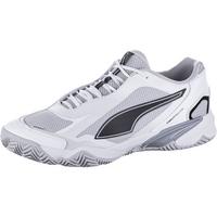 PUMA Solarstrike 4 Hallenschuhe Herren - puma white-puma black-silver mist-platinum gray
