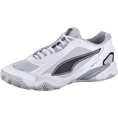 PUMA SOLARSTRIKE 4 Hallenschuhe Herren puma white-puma black-silver mist-platinum gray