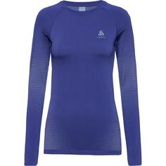 Odlo PERFORMANCE WARM ECO Funktionsshirt Damen skipper blue