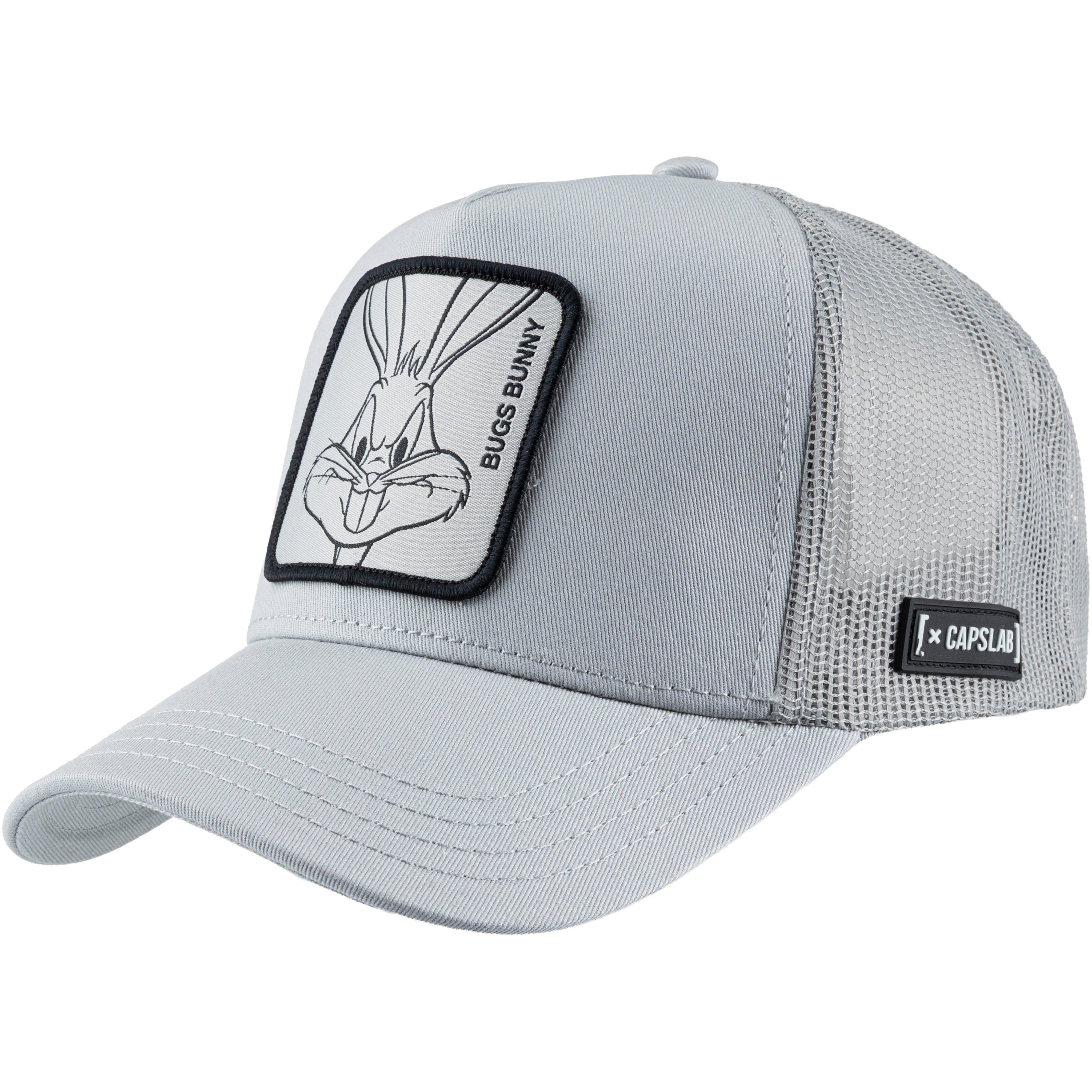CAPSLAB Cap Bugs Bunny Schild Polyester-Baumwolle Weiß
