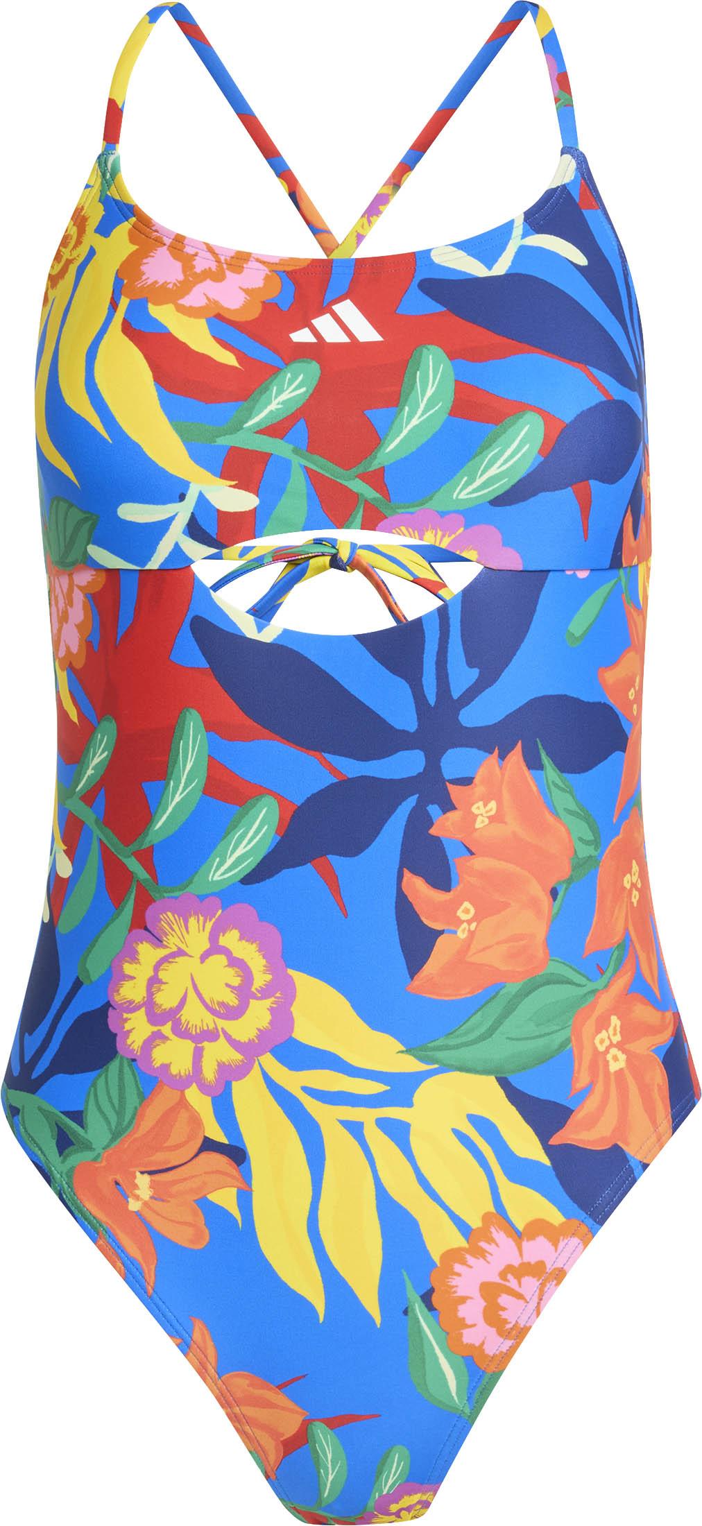 Adidas Badeanzug Allover-Print Polyamid-Elastan Bunt