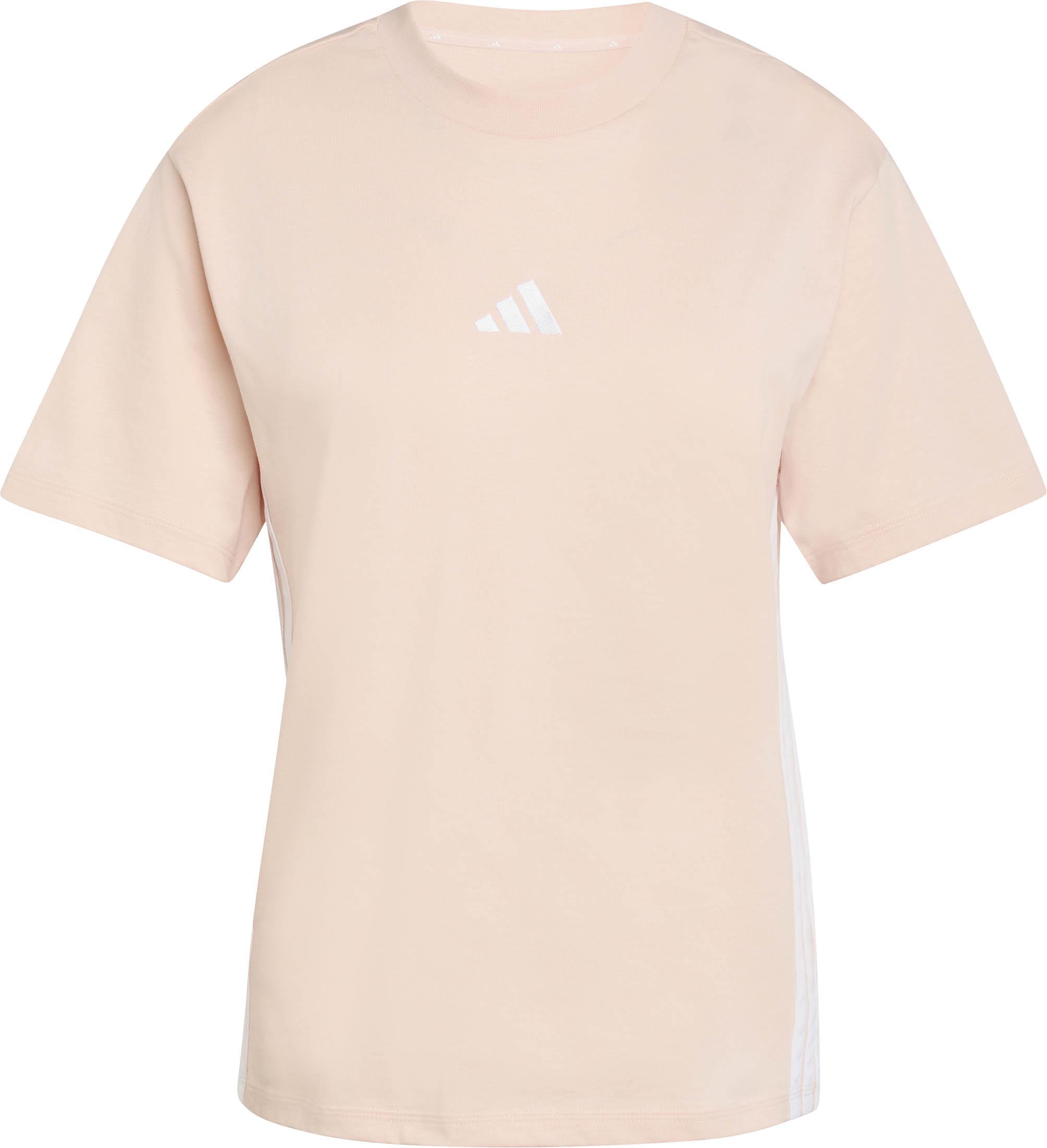 Adidas T-Shirt Rundhals 3-Streifen Baumwolle Blau