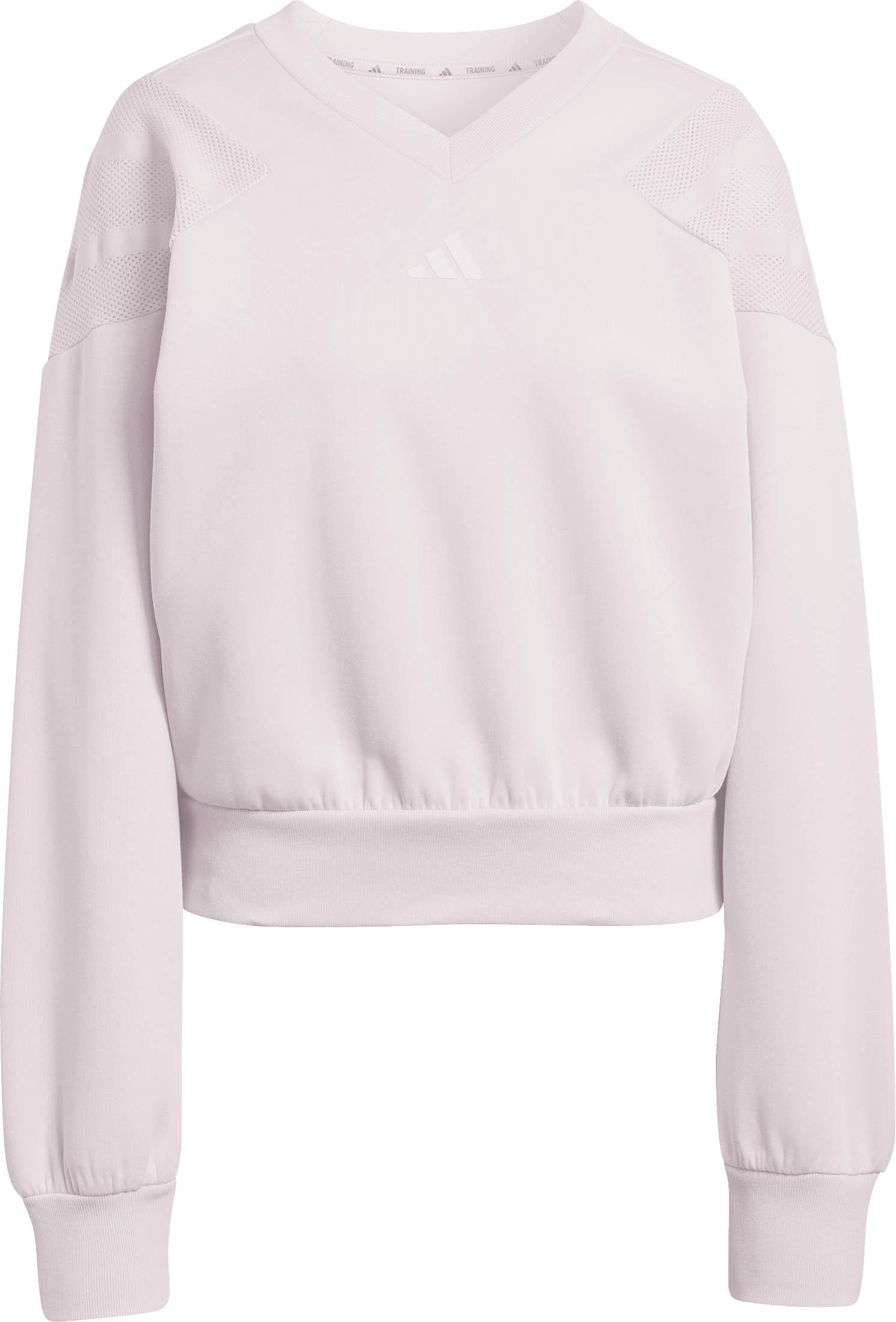 Adidas Sweatshirt Stylishes Fleecematerial Polyester-Baumwolle-Elastan Beige