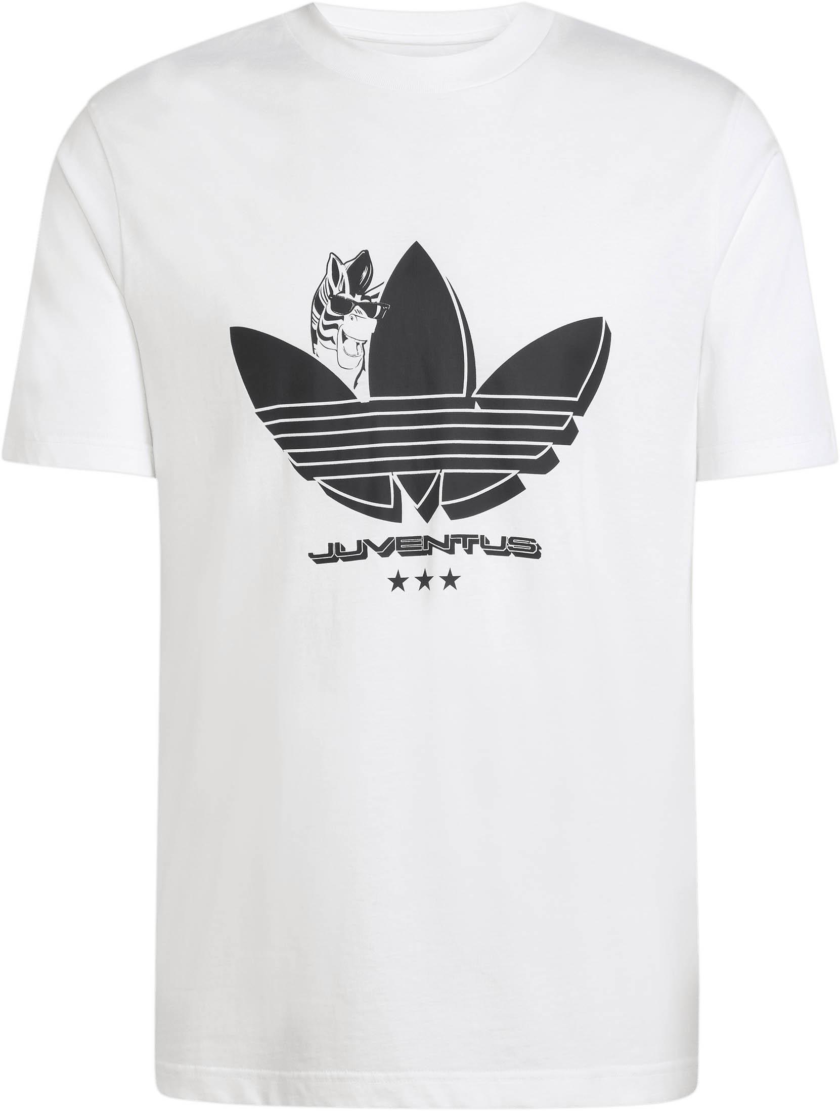Adidas T-Shirt Juventus Grafik Rundhalsausschnitt Weiß