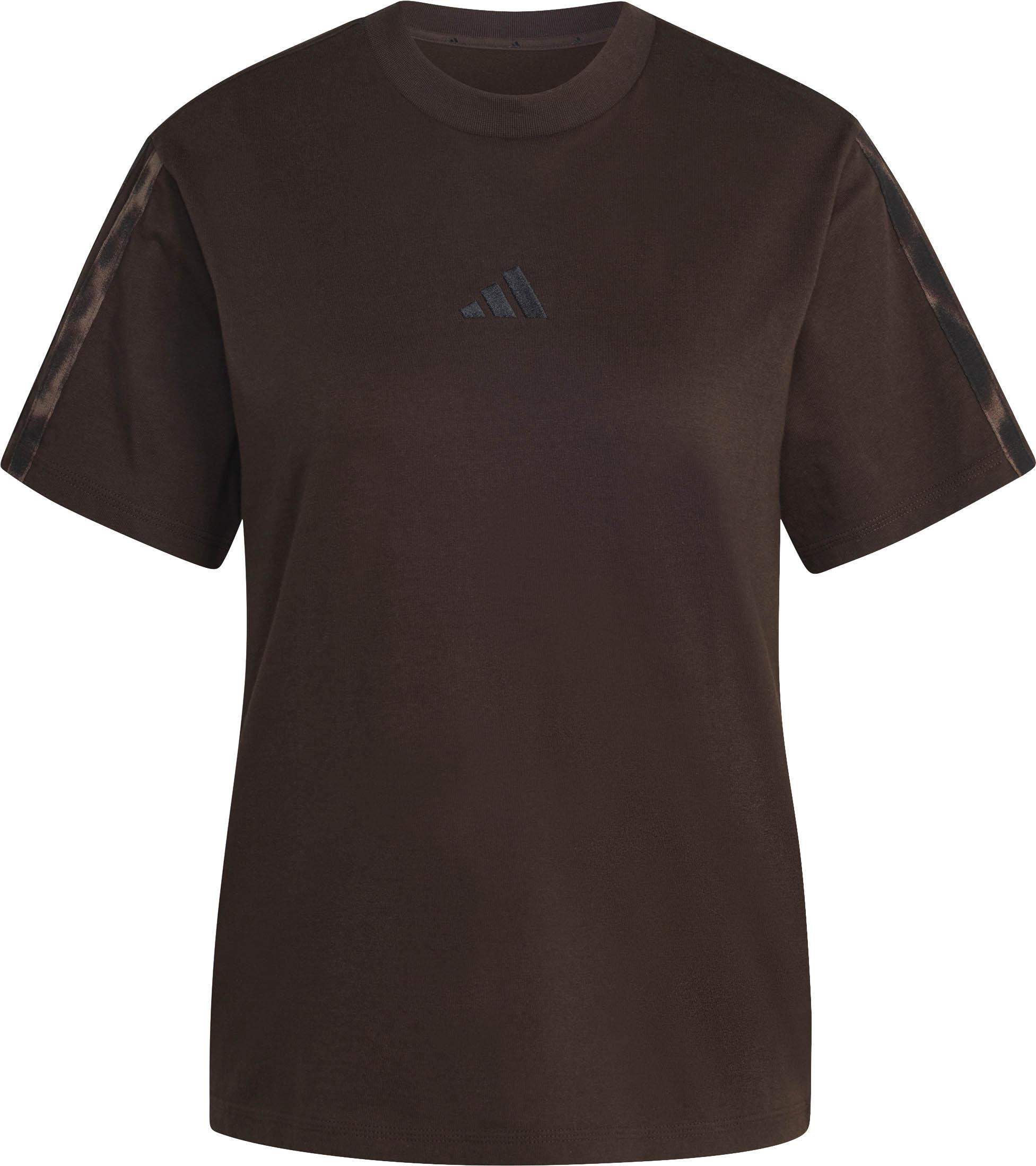 Adidas T-Shirt Leoparden-Print Baumwolle Braun