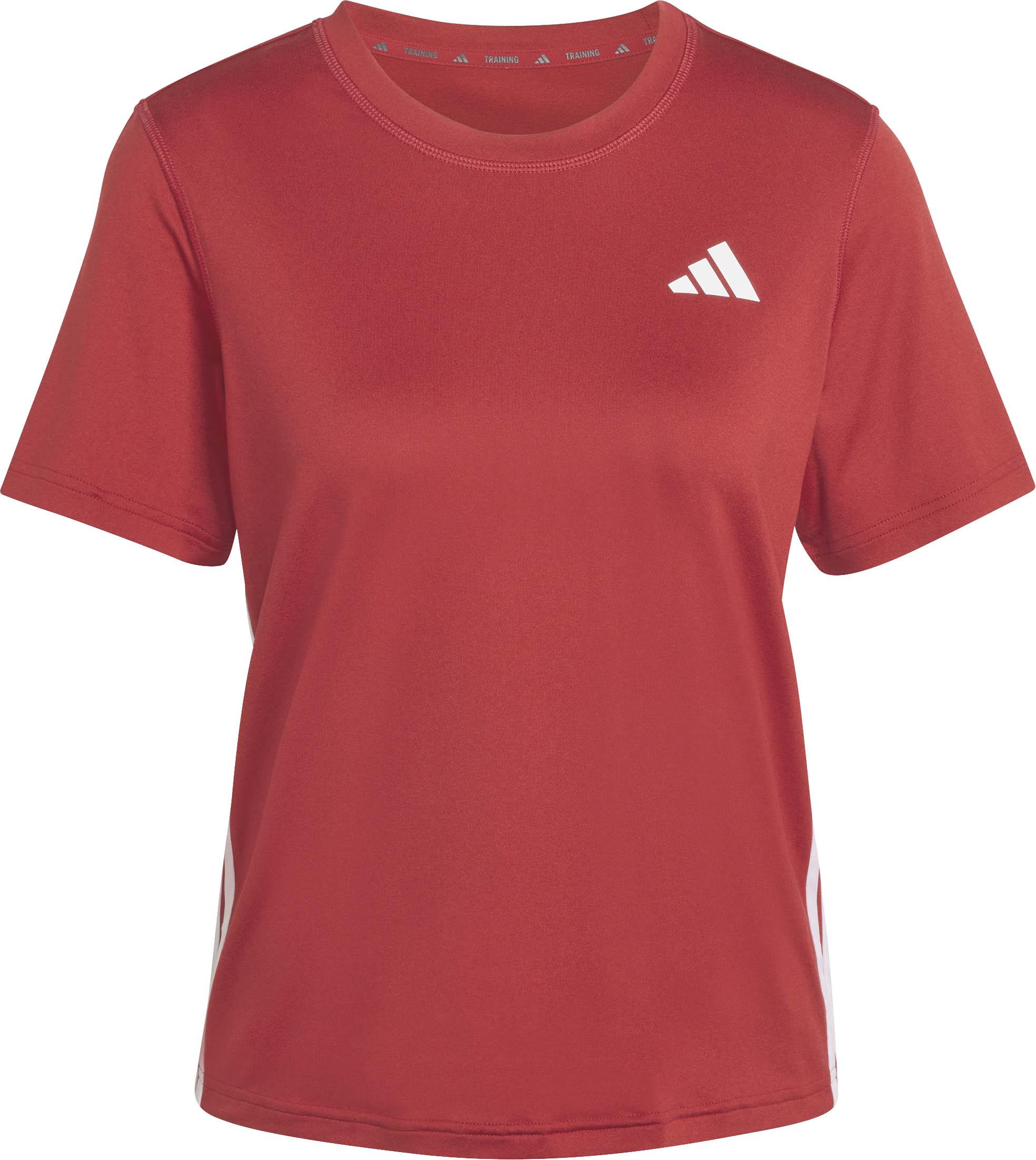 Adidas T-Shirt 3-Streifen Climacool Polyester-Elastan Rot