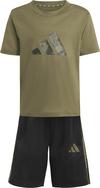 adidas TR-ES T-Shirt Kinder - olive strata-multicolor
