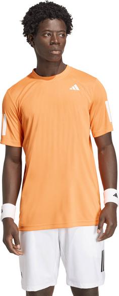 Rückansicht von adidas CLUB 3STR Tennisshirt Herren puor