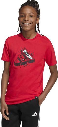 Rückansicht von adidas Game T-Shirt Kinder purrub