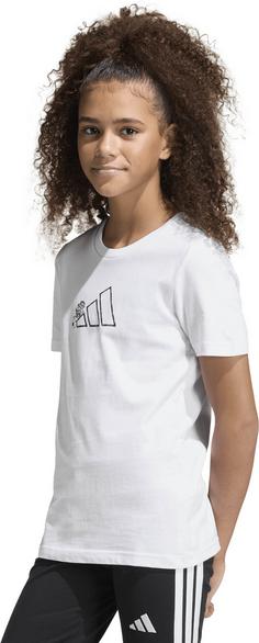 Rückansicht von adidas Animal T-Shirt Kinder white