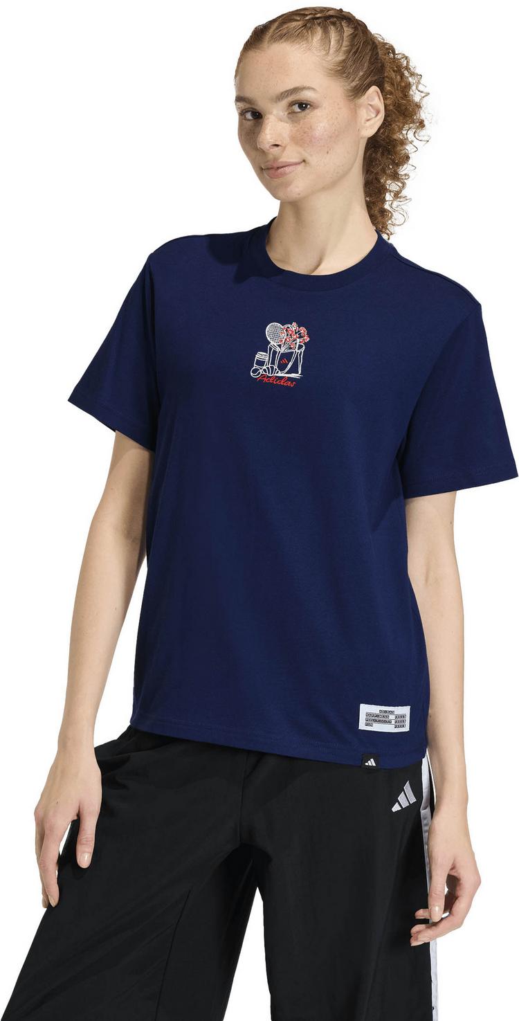 adidas adidas Mini Emb T-Shirt Damen - dkblue - 0 | SportScheck
