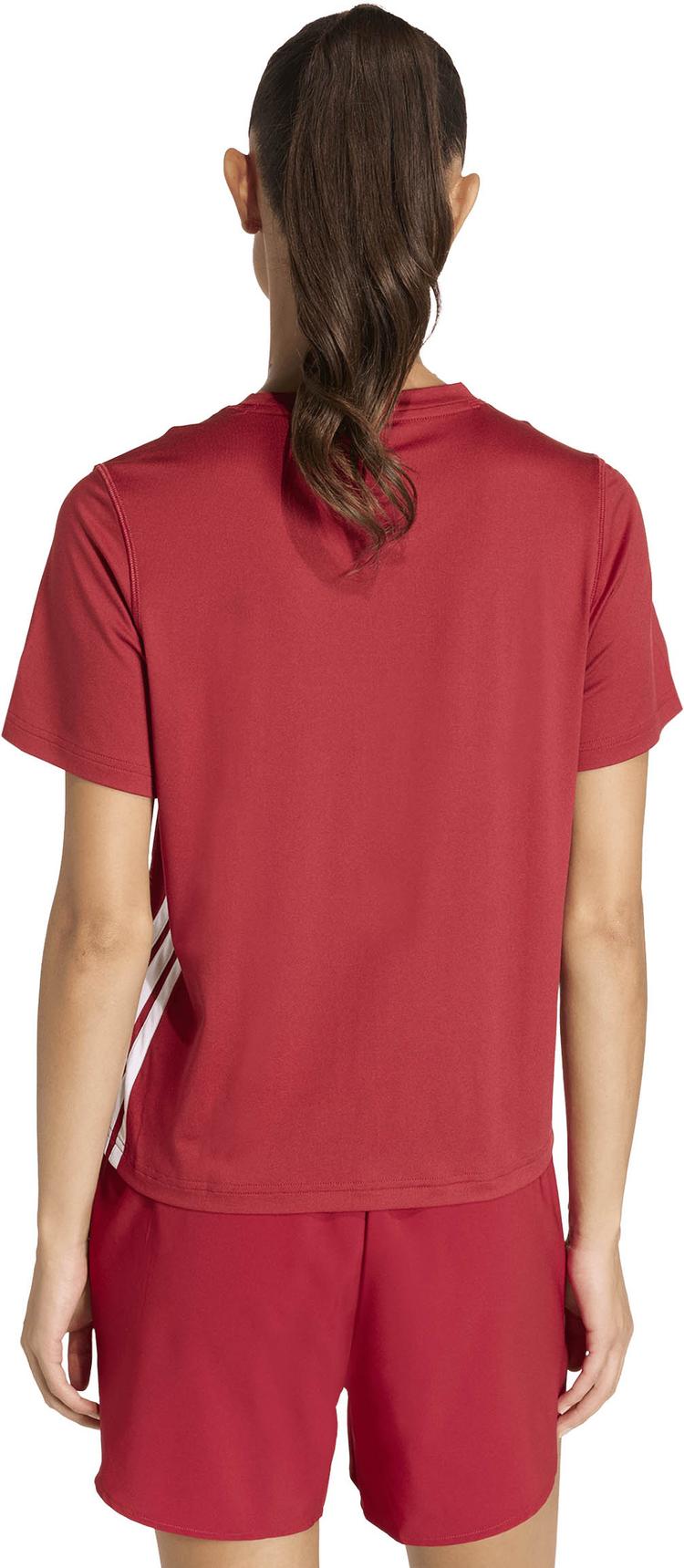 adidas adidas 3S T-Shirt Damen - active maroon-white - 1 | SportScheck