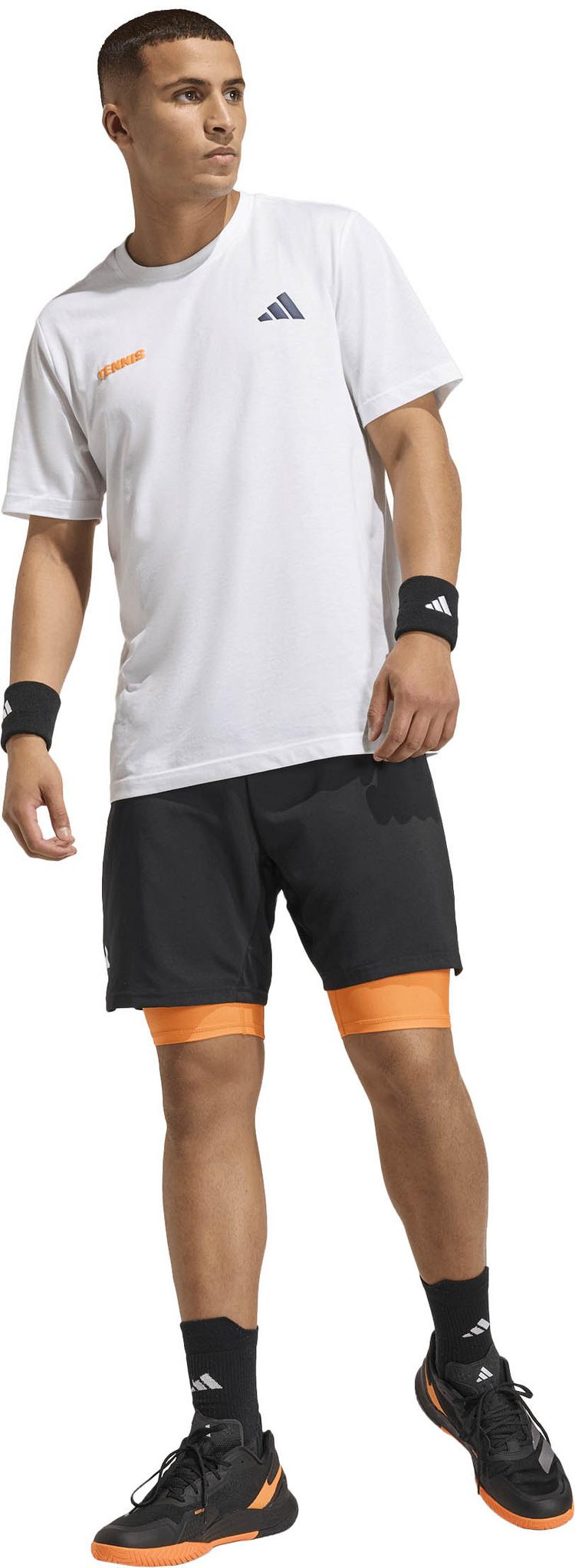 adidas adidas CLUB 2IN1 Tennisshorts Herren - black-puor - 2 | SportScheck