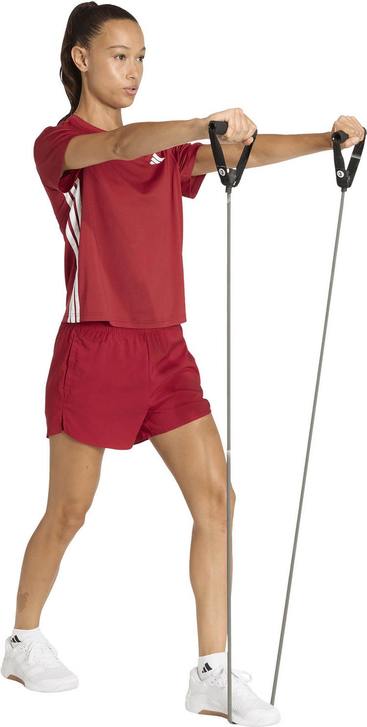 adidas adidas 3S T-Shirt Damen - active maroon-white - 2 | SportScheck